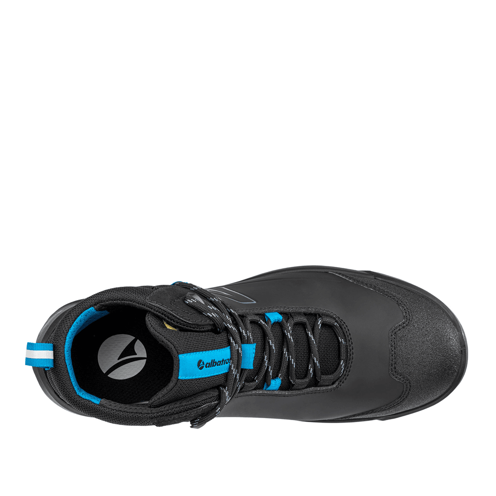 Albatros Taraval Mid Fibreglass Toe Safety Boots Black/Blue
