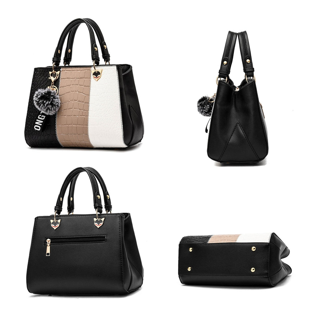 Womens Wave Shoulder Messenger Tote Bag