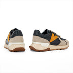 Mens Leather Breathable Trainers
