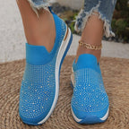 Womens Breathable Low Top Slip On Slippers