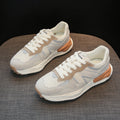 Womens Breathable Mesh Platform Low Top Trainers