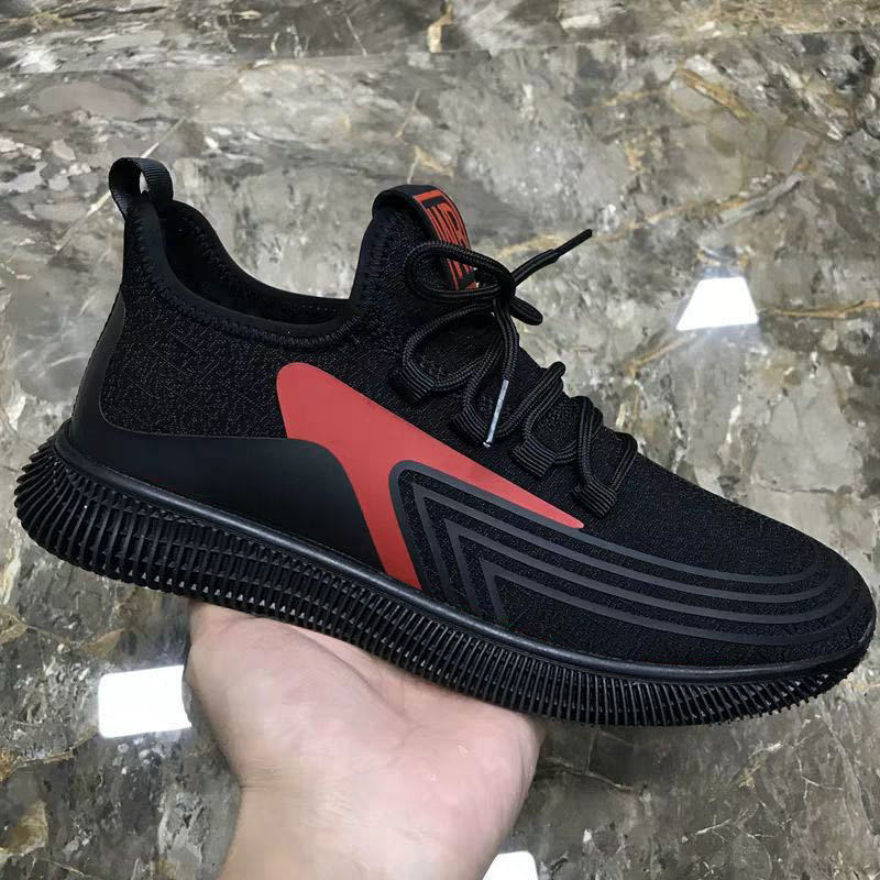 Mens Breathable Mesh Lightweight Round Toe Running Trainers