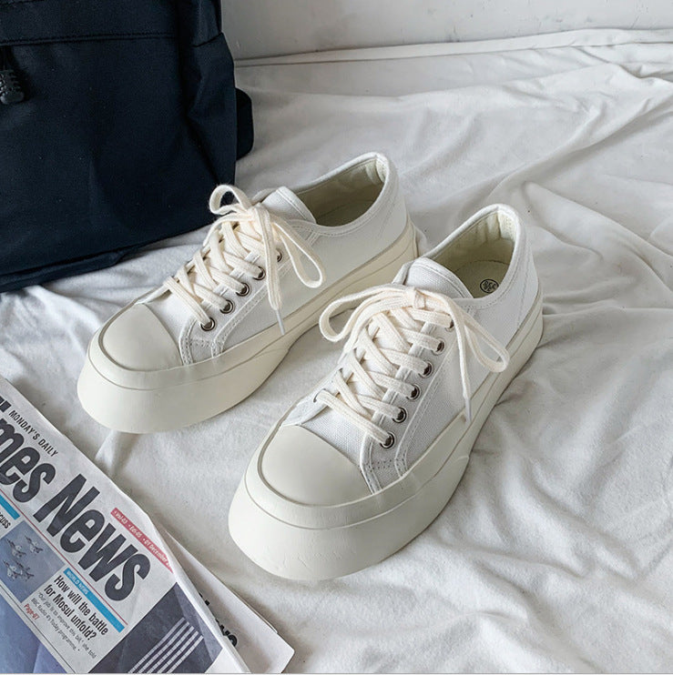 Unisex Canvas Thick Sole Trainers