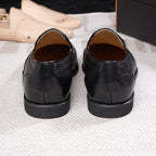 Mens Leather Breathable Loafers