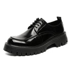 Mens Leather Round Toe Shoes