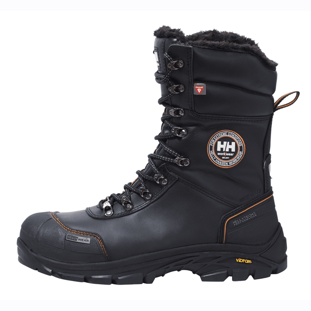 Helly Hansen 78301 Chelsea Thermal Waterproof Tall Winter Safety Boots Black/Orange
