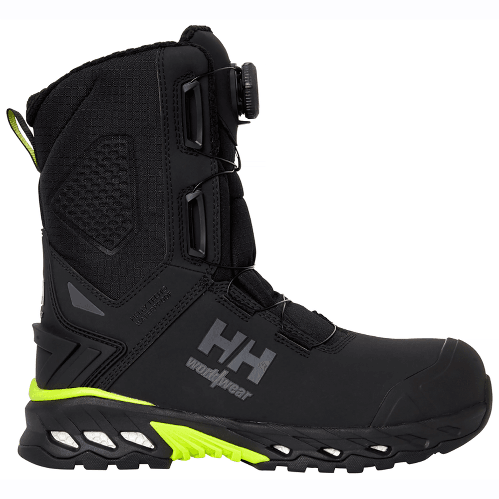 Helly Hansen 78345 Magni Evo Winter Tall BOA Thermal Waterproof Safety Boots Black/Dark Lime