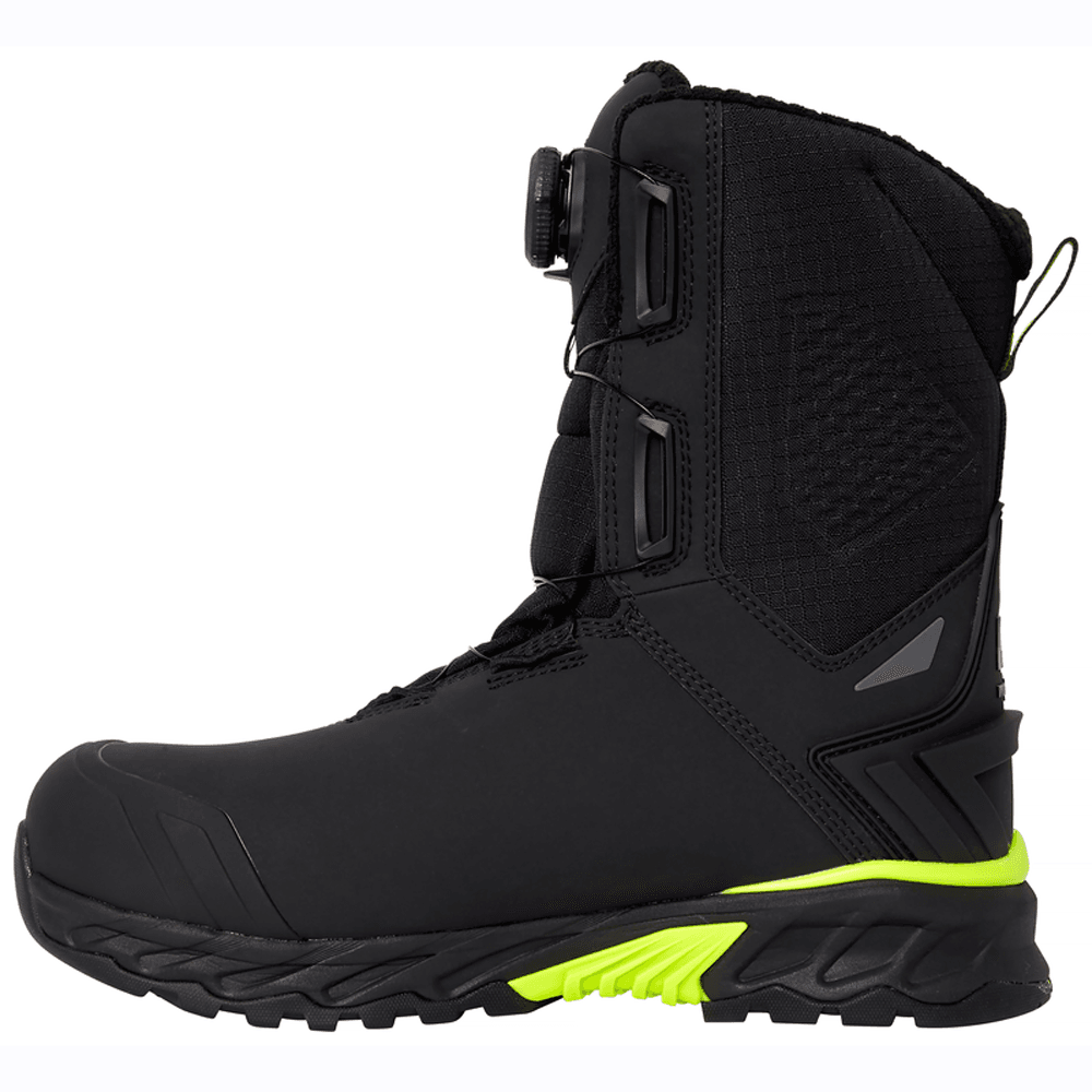 Helly Hansen 78345 Magni Evo Winter Tall BOA Thermal Waterproof Safety Boots Black/Dark Lime