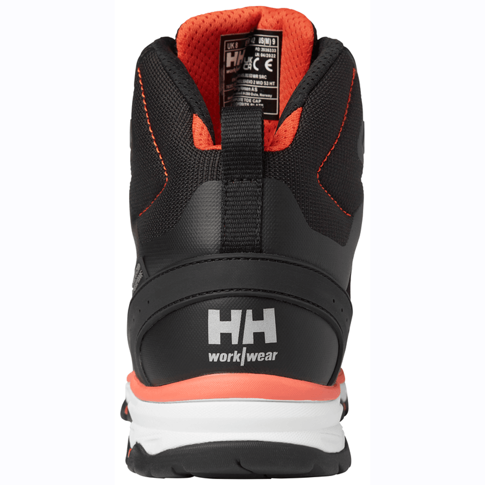 Helly Hansen 78392 Chelsea Evo 2.0 Mid Hiker S3 Lightweight Safety Boots ESD Black/Orange