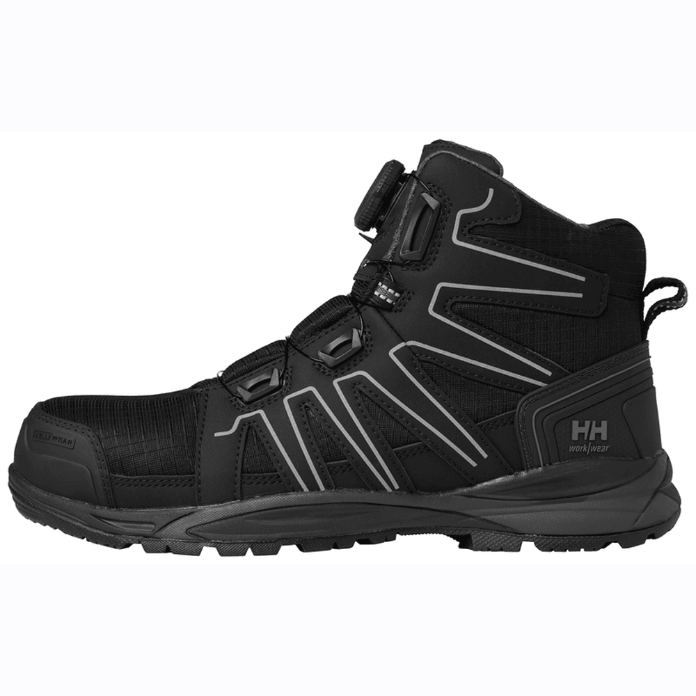 Helly Hansen 78424 Manchester Mid BOA Lightweight Safety Hiker Boots Black/Grey
