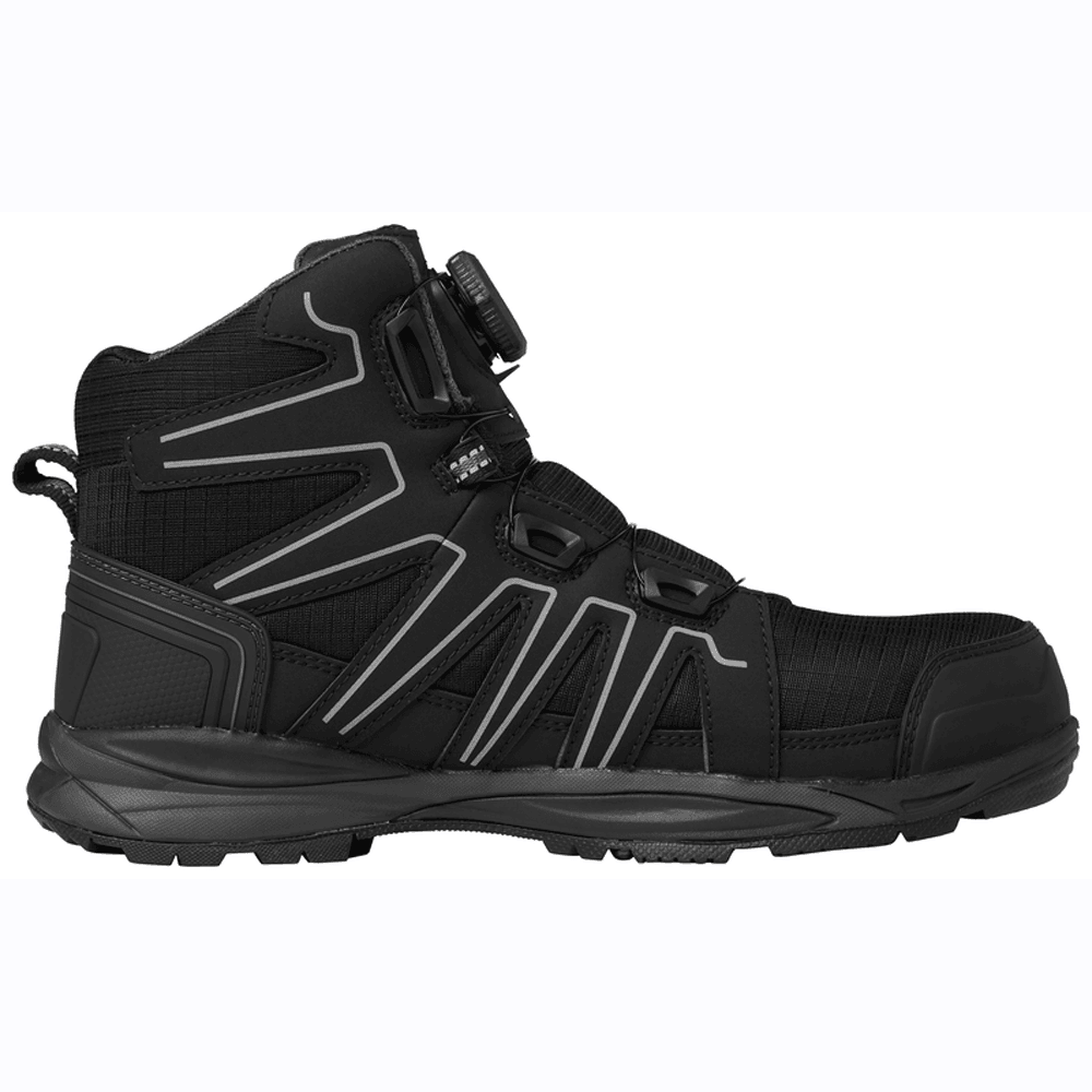Helly Hansen 78424 Manchester Mid BOA Lightweight Safety Hiker Boots Black/Grey
