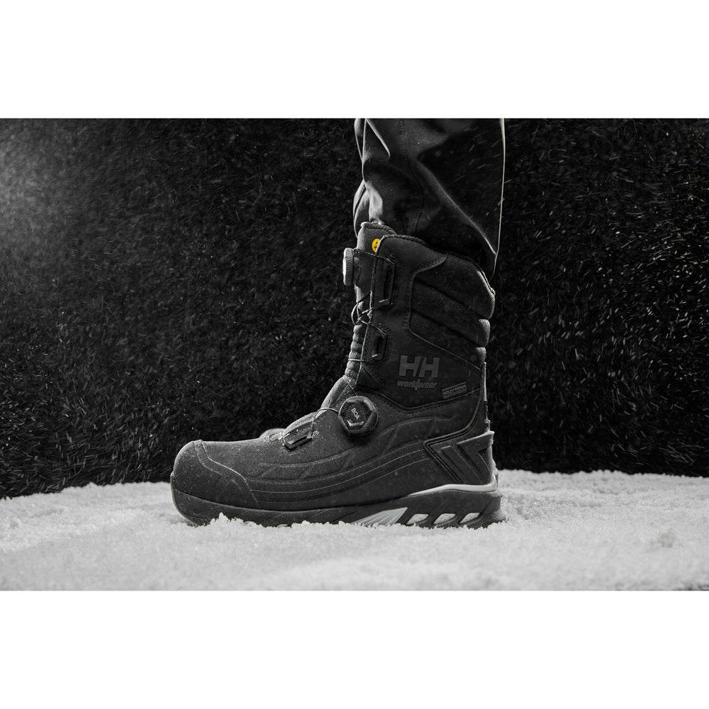 Helly Hansen 78480 Bifrost Tall BOA S7S Helly Tech Safety Winter Safety Boots Black