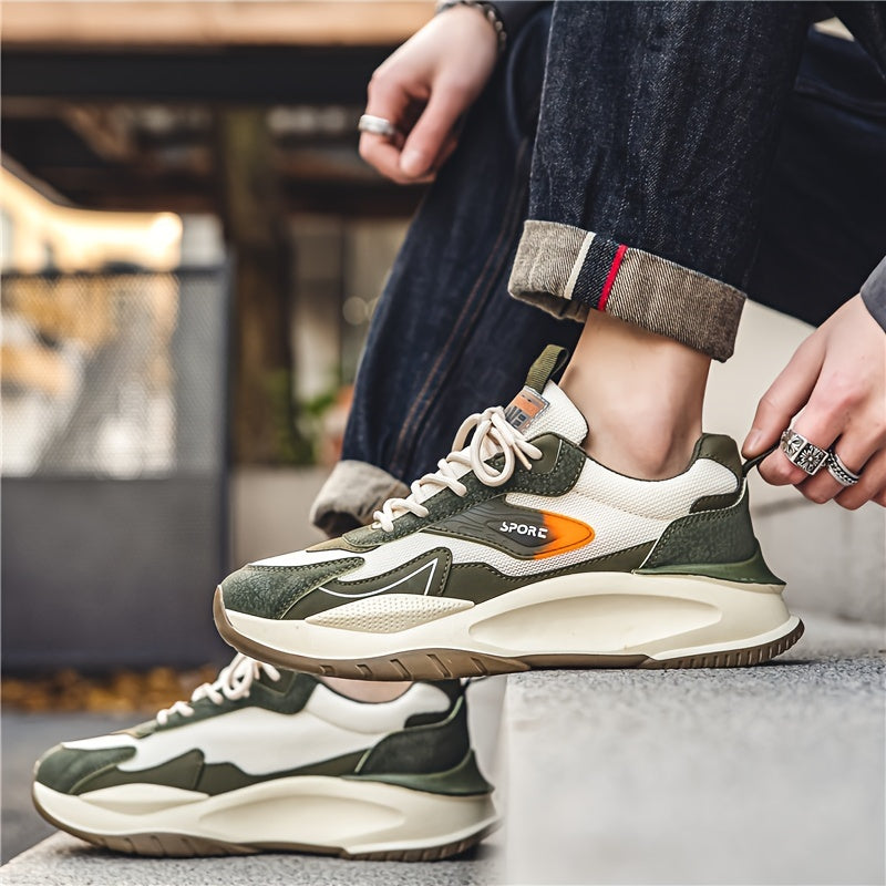 Mens Non Slip Low Top Round Toe Trainers
