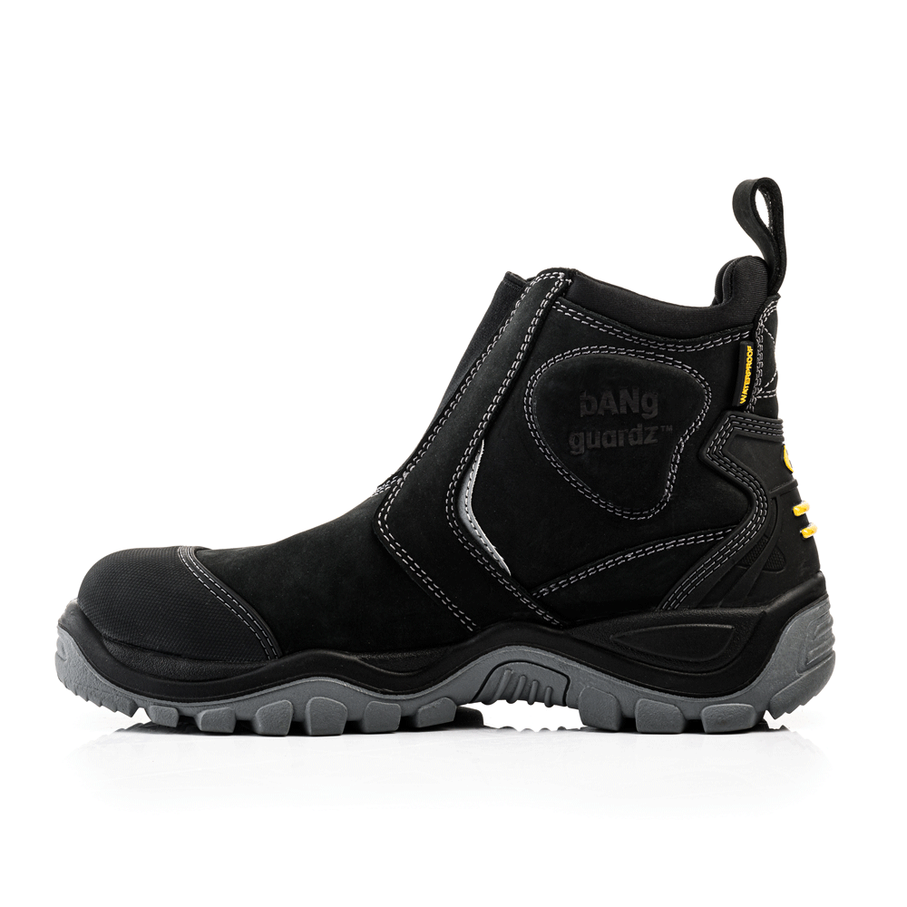 Buckler BSH014 S3 Leather Waterproof Safety Dealer Boots Black / Brown