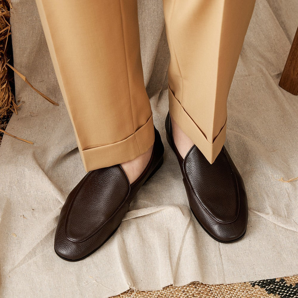 Leather Slip On Shoes