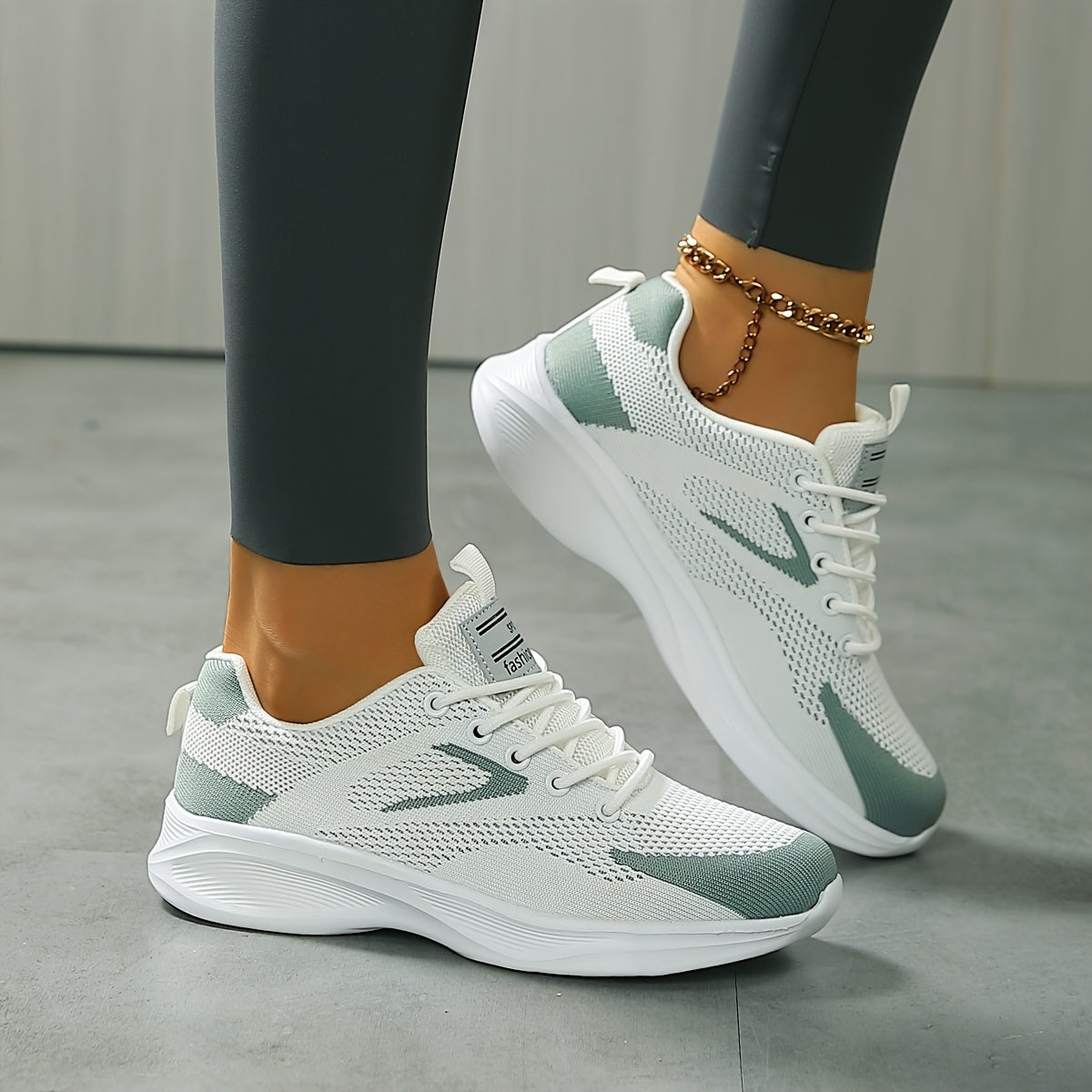 Womens Breathable Lightweight Low Top Lace Up Trainers