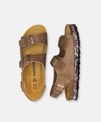 Nuoceans Hazel Brown Backstrap Sandals
