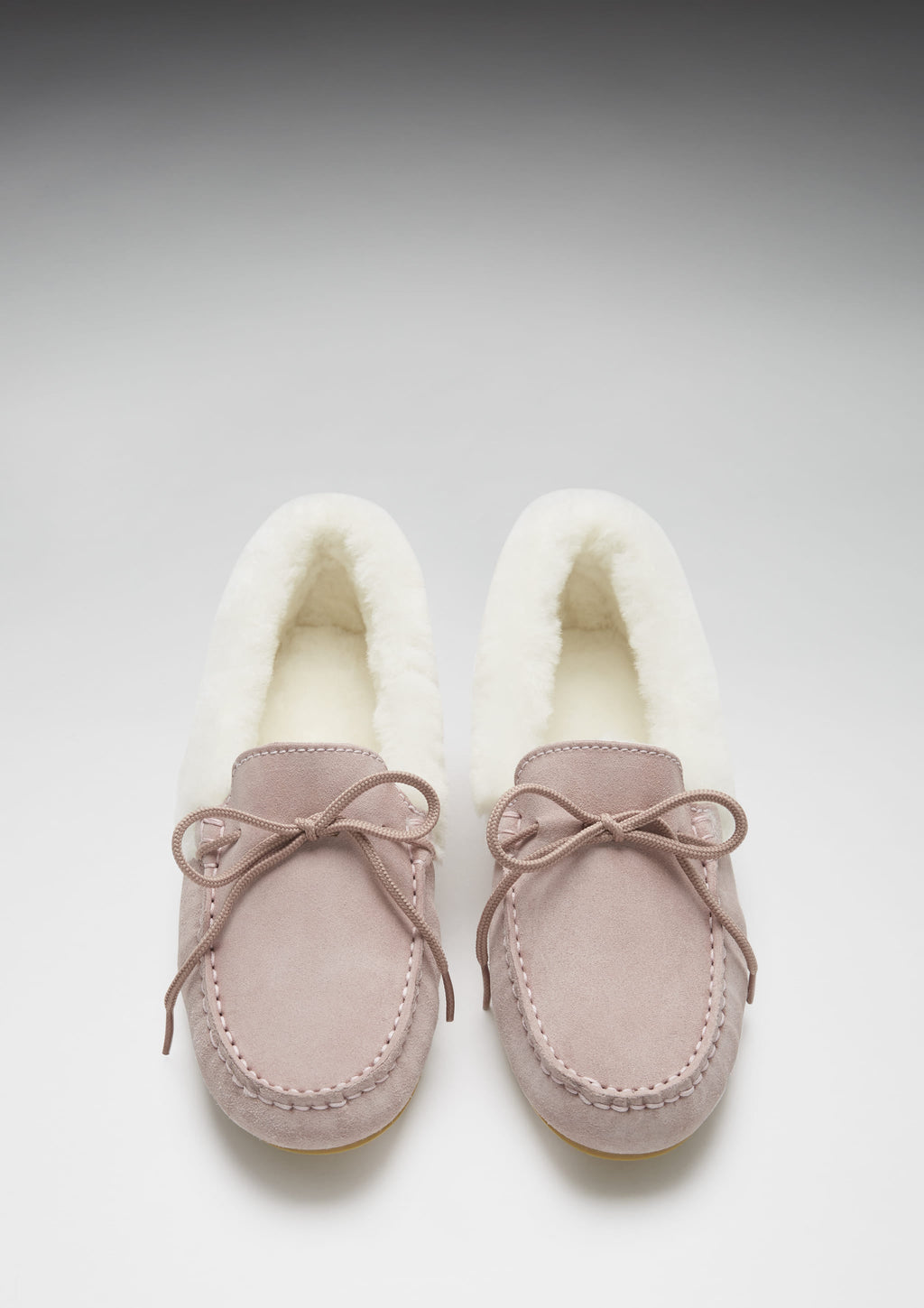 Hugs & Co Womens Slippers Sheepskin Ice Pink Suede