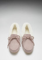 Hugs & Co Womens Slippers Sheepskin Ice Pink Suede