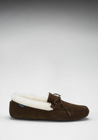 Hugs & Co Mens Slippers Sheepskin Brown Suede