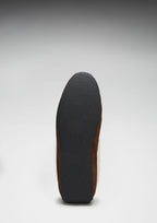 Hugs & Co Mens Slippers Sheepskin Brown Suede