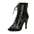 Strap Jazz Dance High Heels Heels Dance Shoes Elastic Dance Short Boots Summer Sandals