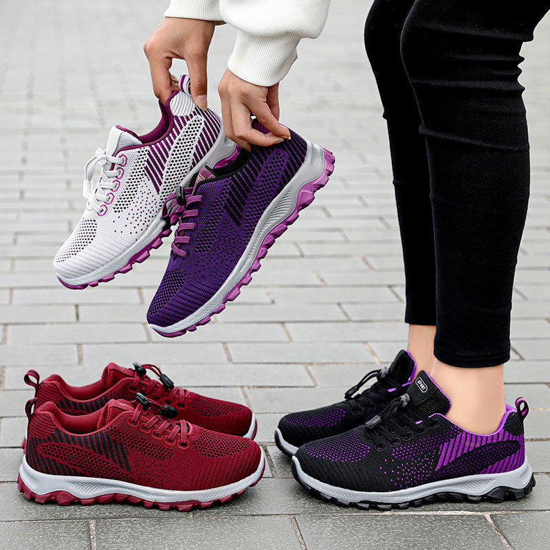 Unisex Breathable Mesh Round Toe Running Trainers