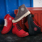 Canvas Wedge Heel Trainers