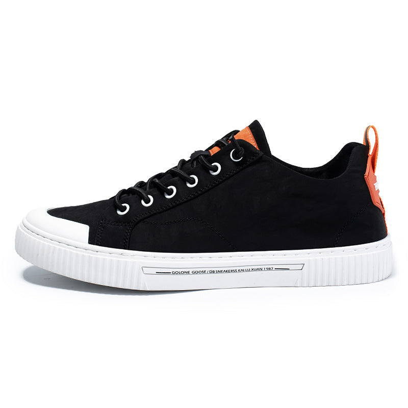 Mens Canvas Breathable Height Increasing Low Top Trainers