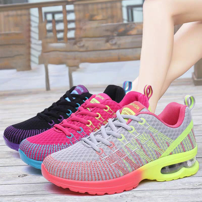 Womens Breathable Mesh Lightweight Lace Up Running Trainers