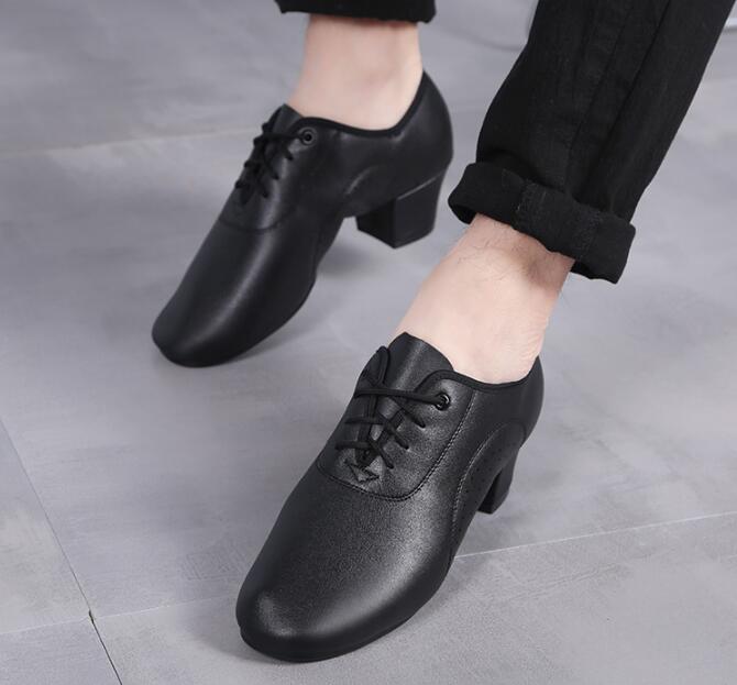Mens Leather Breathable Lightweight Shoes