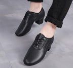 Mens Leather Breathable Lightweight Shoes