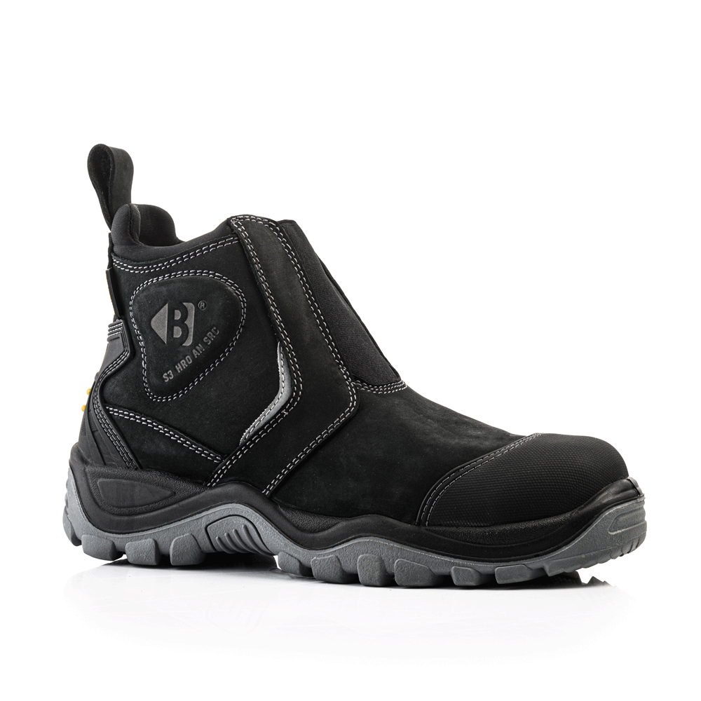 Buckler BSH014 S3 Leather Waterproof Safety Dealer Boots Black / Brown