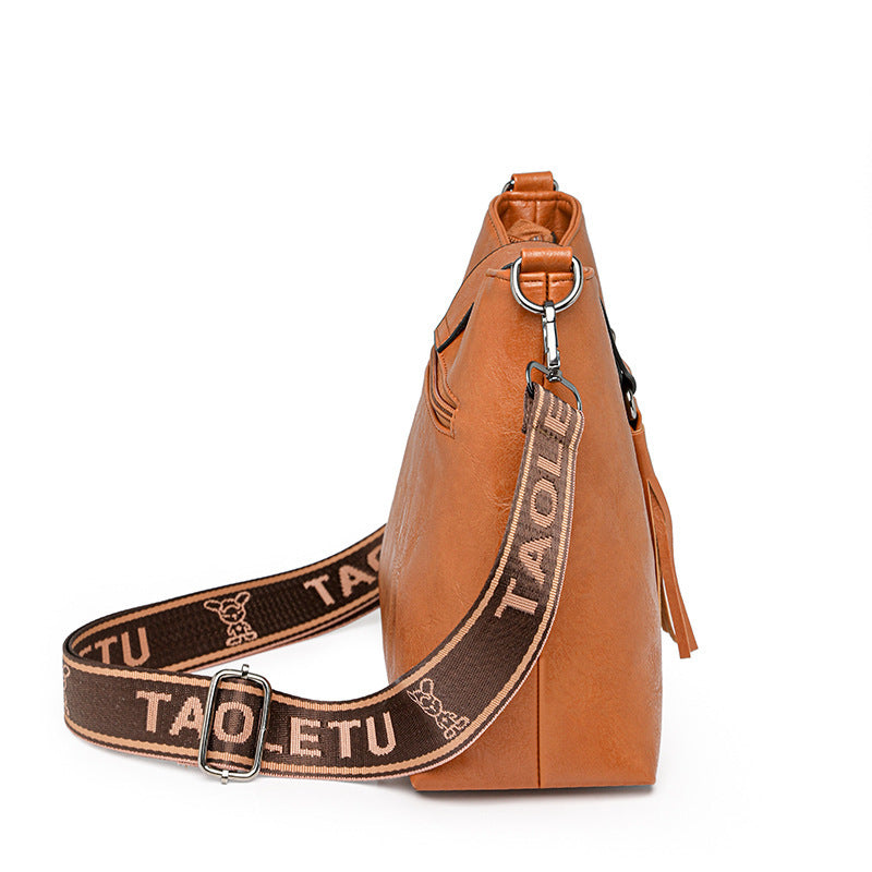 Womens Retro Bucket Shoulder Messenger Bag