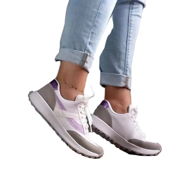 Breathable Mesh Lightweight Round Toe Trainers