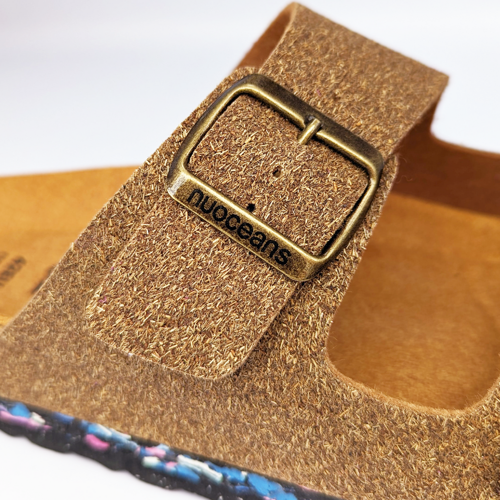 Nuoceans Coco Palm Brown Recycled Palm Fibre Sandals