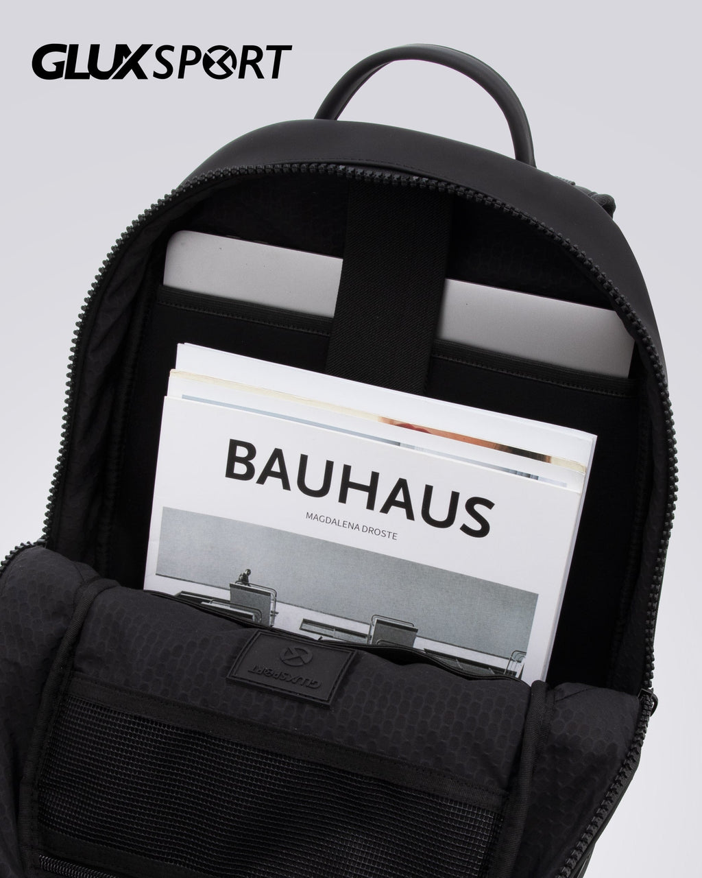 GLUX Mens Portable Computer Backpack Black