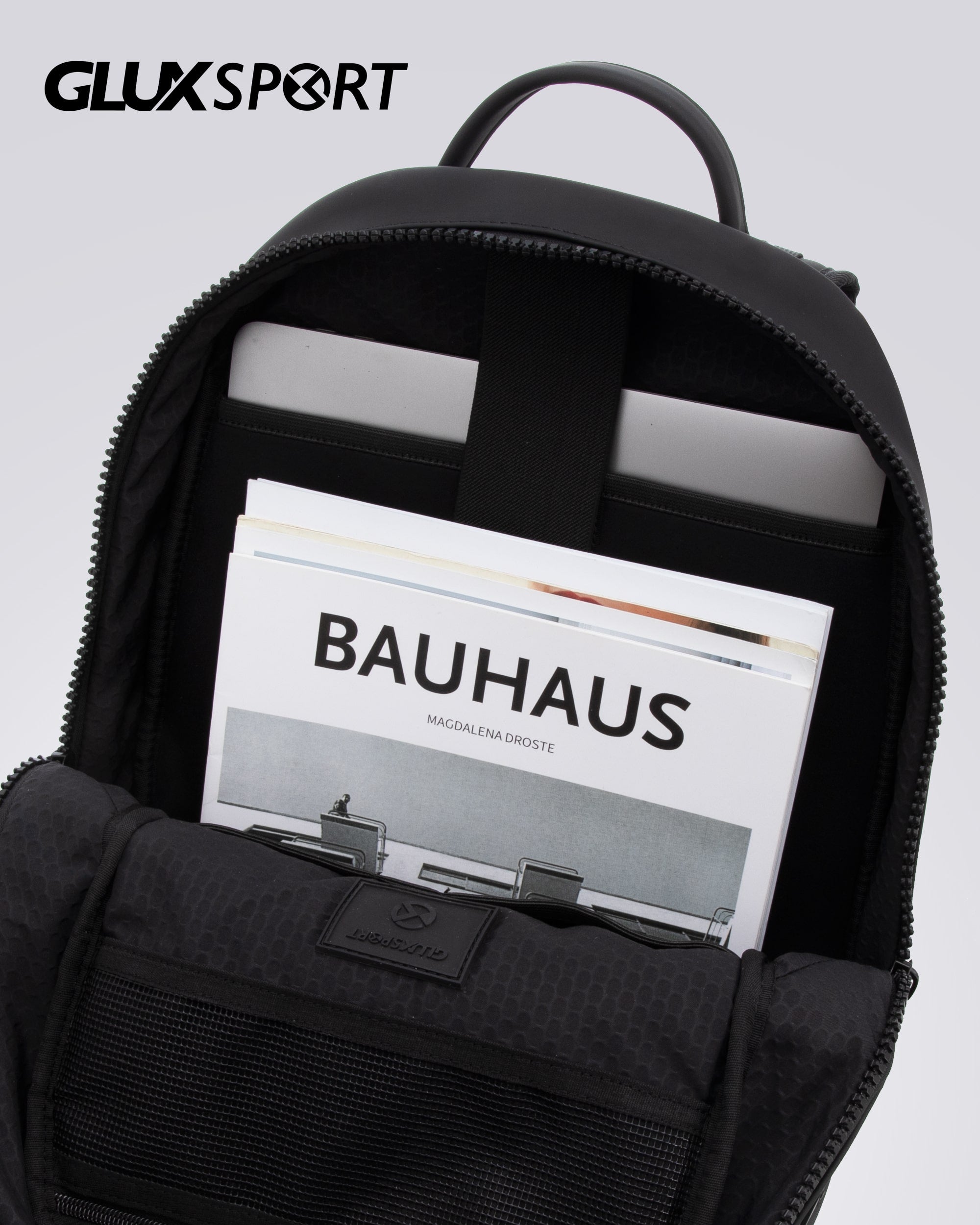 GLUX Mens Portable Computer Backpack Black