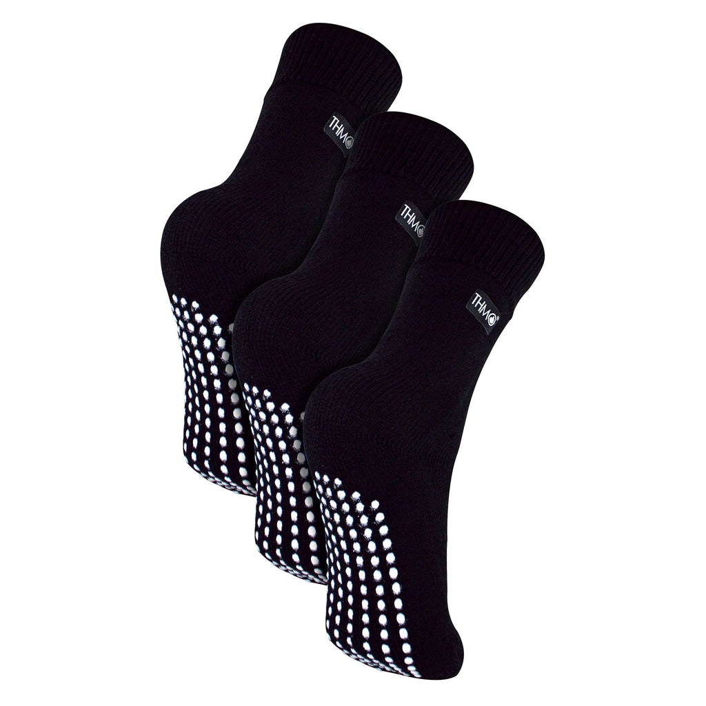 THMO 3 Pack Kids Indoor Thermal Slipper Socks with Grips