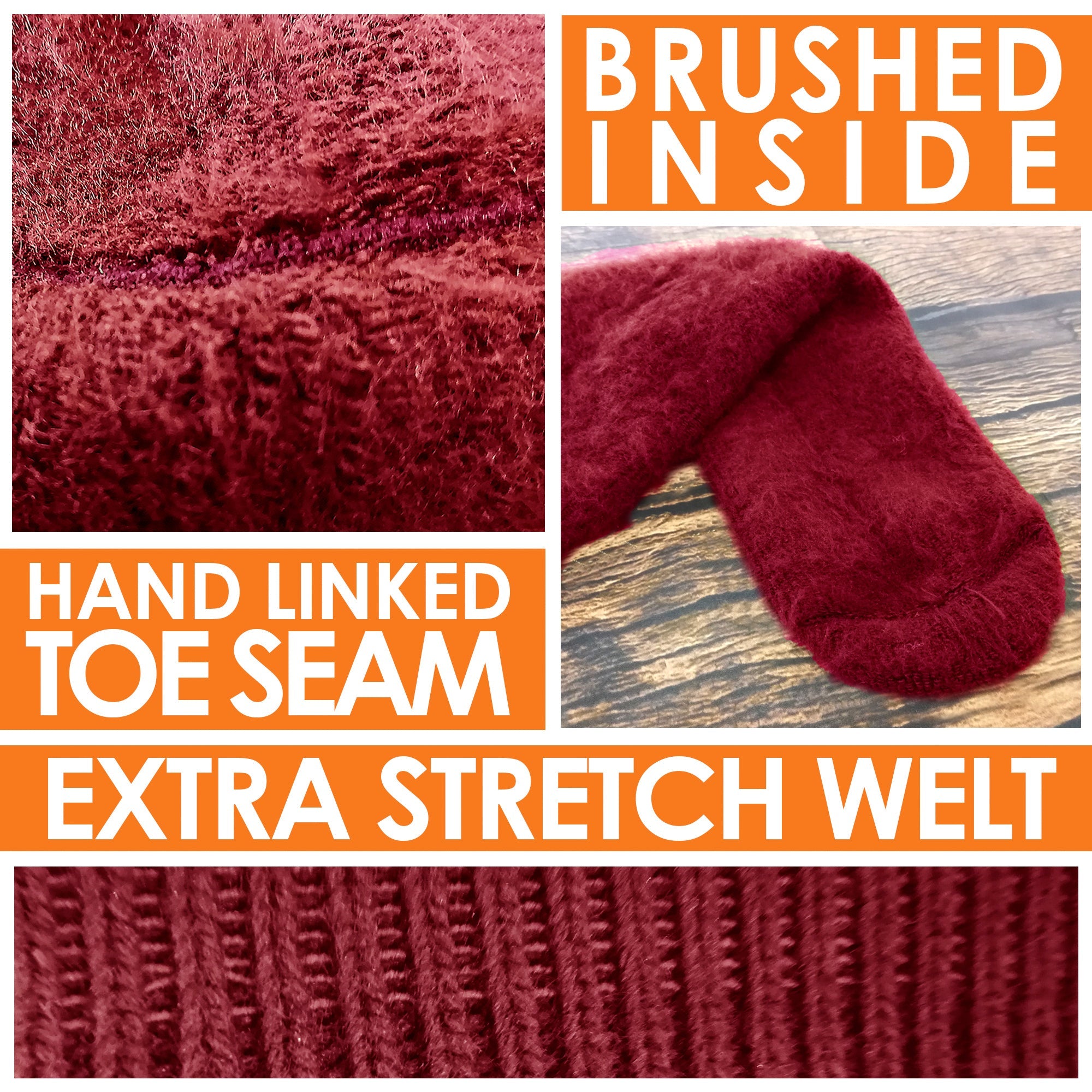 THMO 3 Pack Kids Indoor Thermal Slipper Socks with Grips