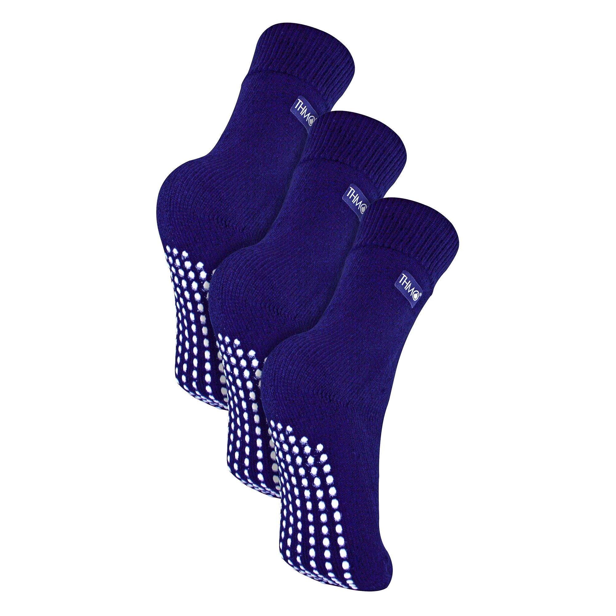 THMO 3 Pack Kids Indoor Thermal Slipper Socks with Grips