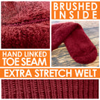 THMO 3 Pack Kids Indoor Thermal Slipper Socks with Grips