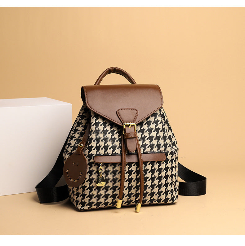 Womens Casual Leather Backpack Shoulder Bag