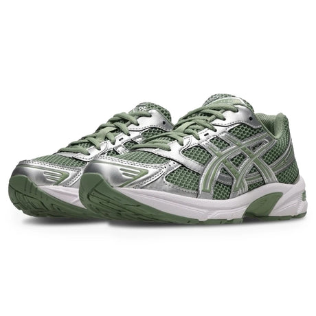 ASICS GEL-1130 Swamp Green Silver Trainers