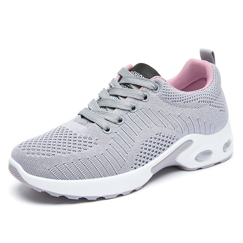 Womens Breathable Mesh Lightweight Low Top Lace Up Running Trainers