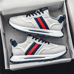 Leather Non Slip Breathable Lightweight Platform Running Trainers