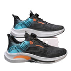 Mens Breathable Mesh Low Top Buckle Strap Running Trainers