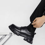 Mens EVA Height Increasing Platform Lace Up Lace Up Shoes