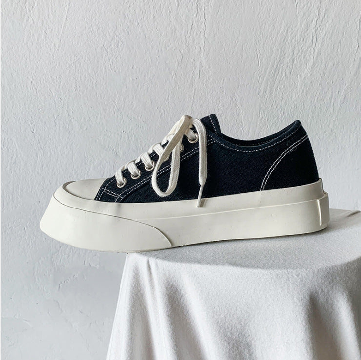 Unisex Canvas Thick Sole Trainers