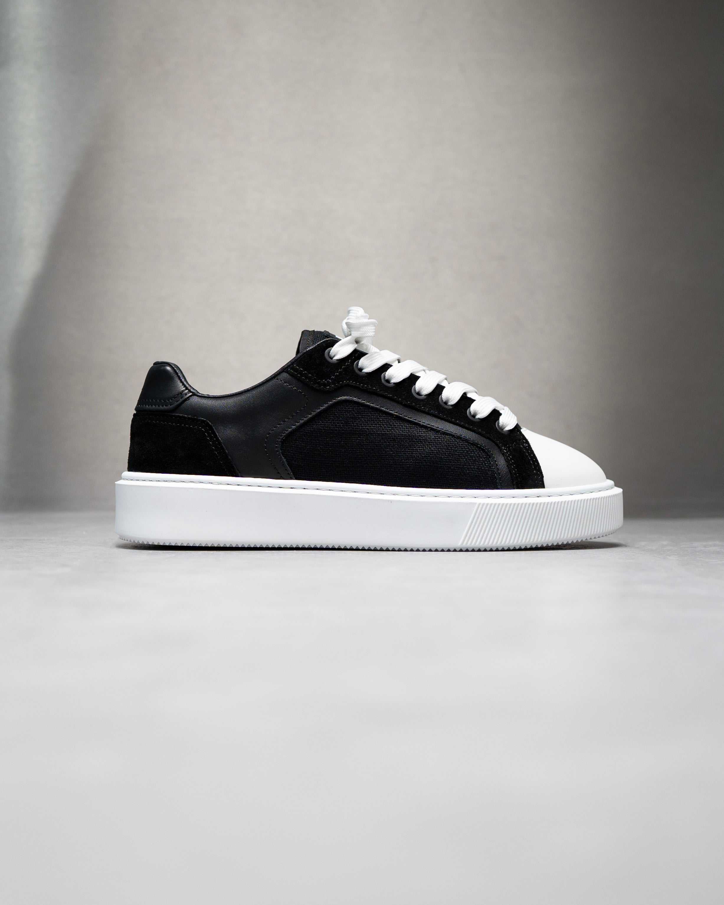 Blaekh Staple Black White Trainers